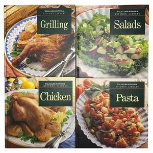 LOT OF 4 WILLIAMS SONOMA-PASTA/SALADS/CHICKEN/GRILLING-KITCHEN HB 1993/4